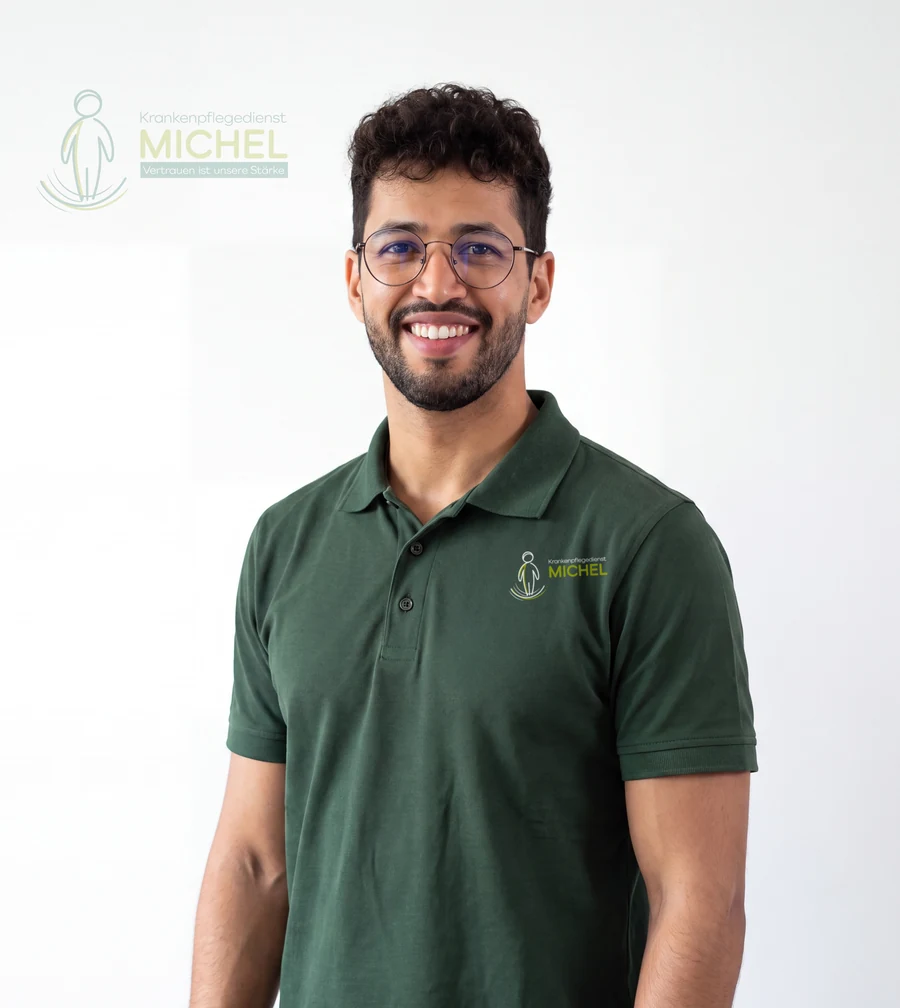 Saied Sallam, examinierter Pflegefachmann beim Krankenpflegedienst Michel